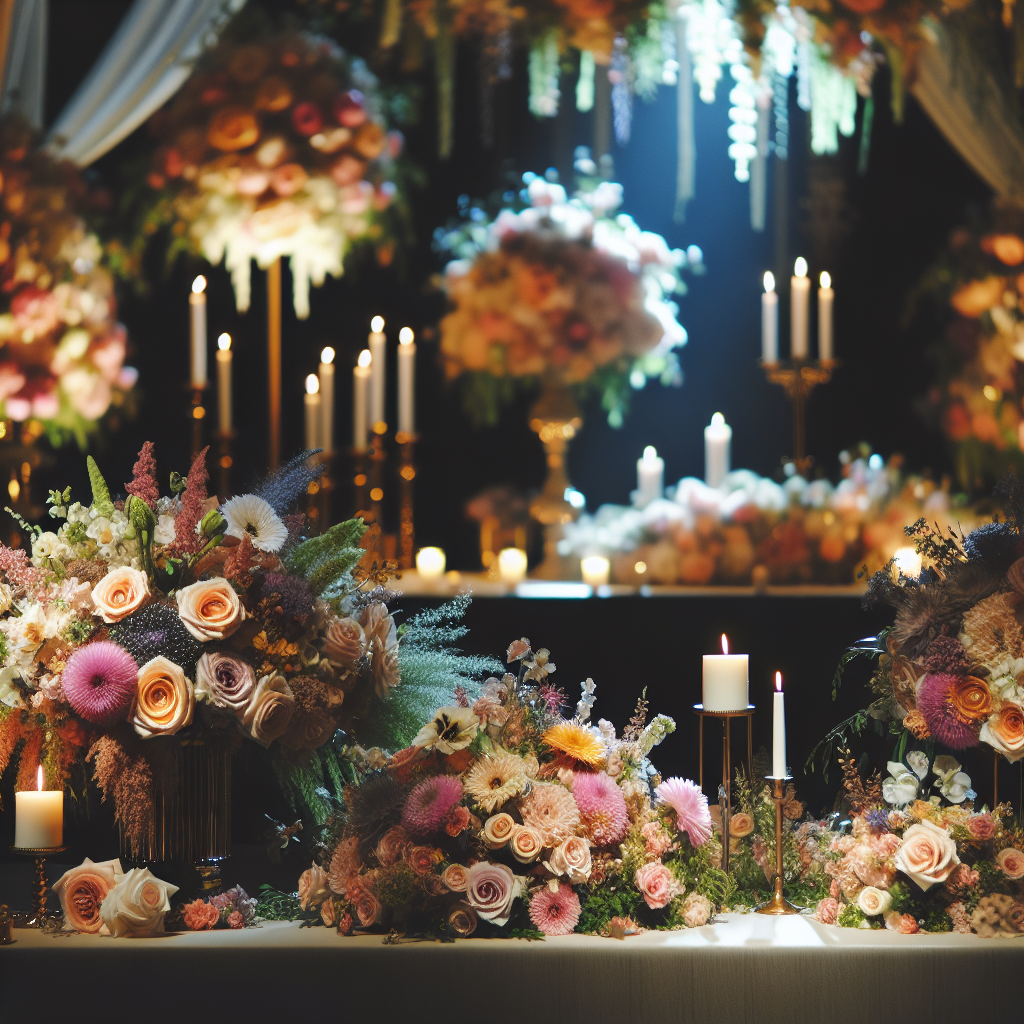 Beautiful wedding floral arrangements